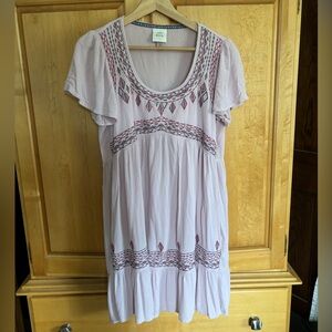 Knox Rose Embellished Purple Flutter Sleeve Mini Dress